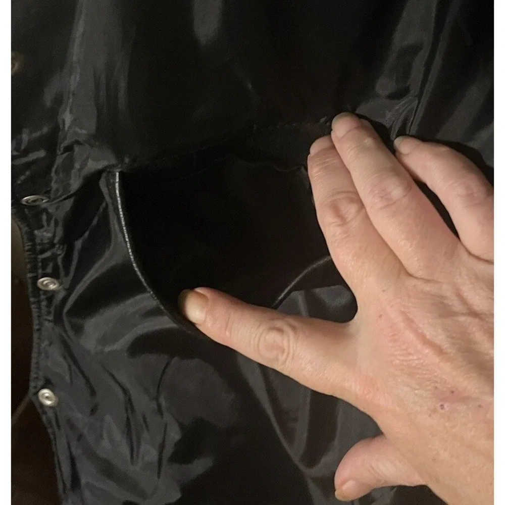 Brackney Leather Men's Black Leather Biker Vest, Size‎ 52